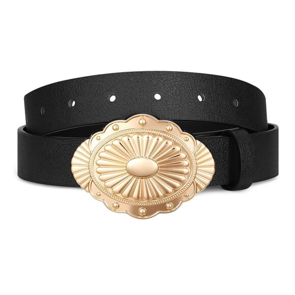 Women-western-cowgirl-belt-country-concho Vintage Leather Belt With Concho🥺 - Picture 6 of 7